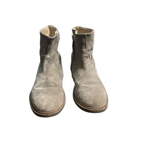 Pom D' Api Women's Suede Ankle Boots Sparkle Birds Tan Size 38/7.5